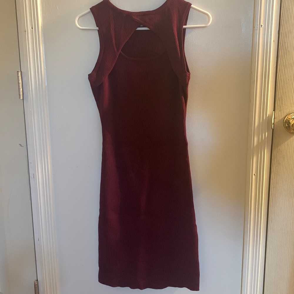 Small maroon business casual dress